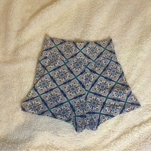 Cotton Spandex Patterned Shorts (JUN- SM)